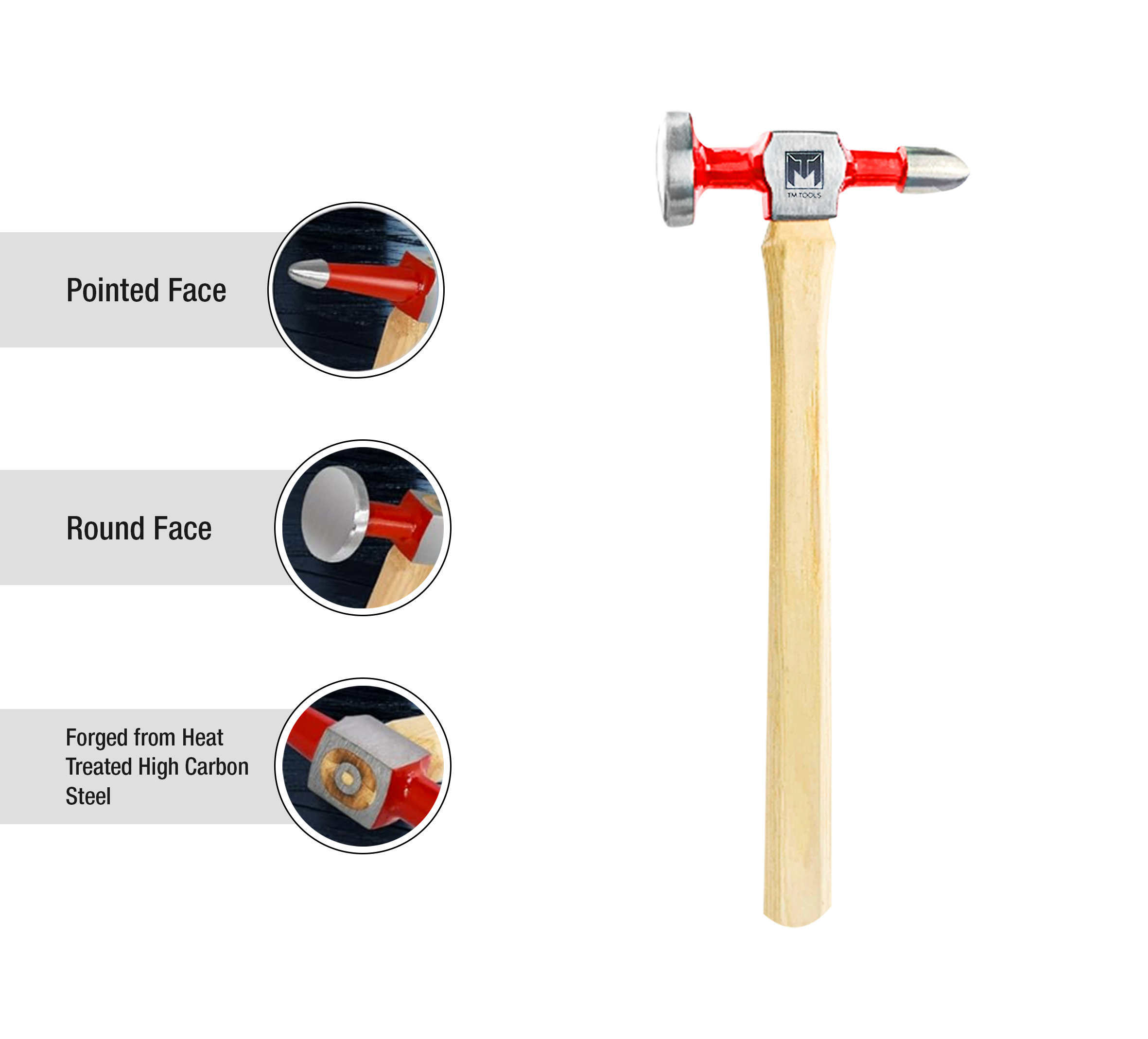 TMT Denting Hammer(Round and Pointed faces) image 2