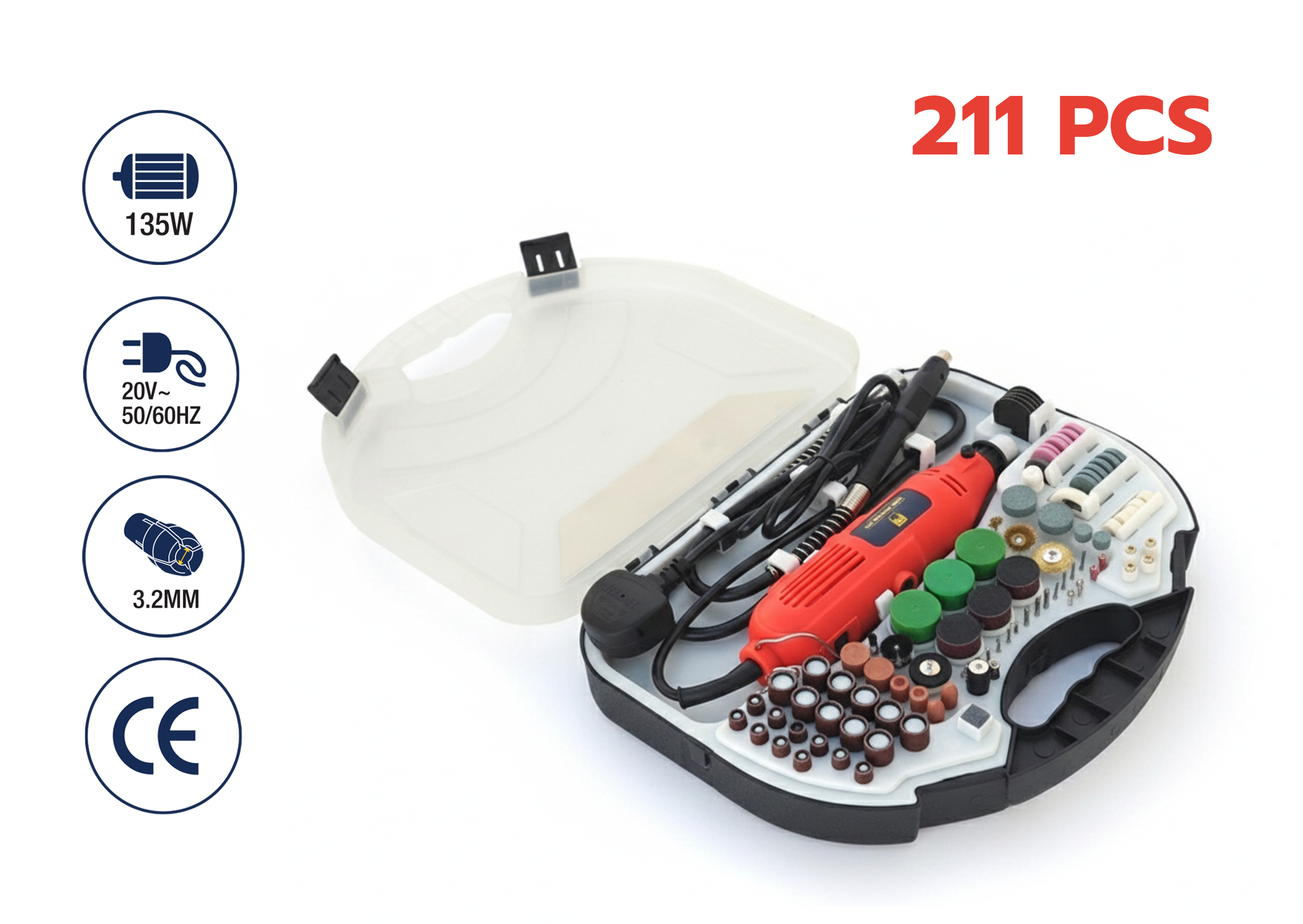 TMT MINI GRINDER KIT 211PCS image 3