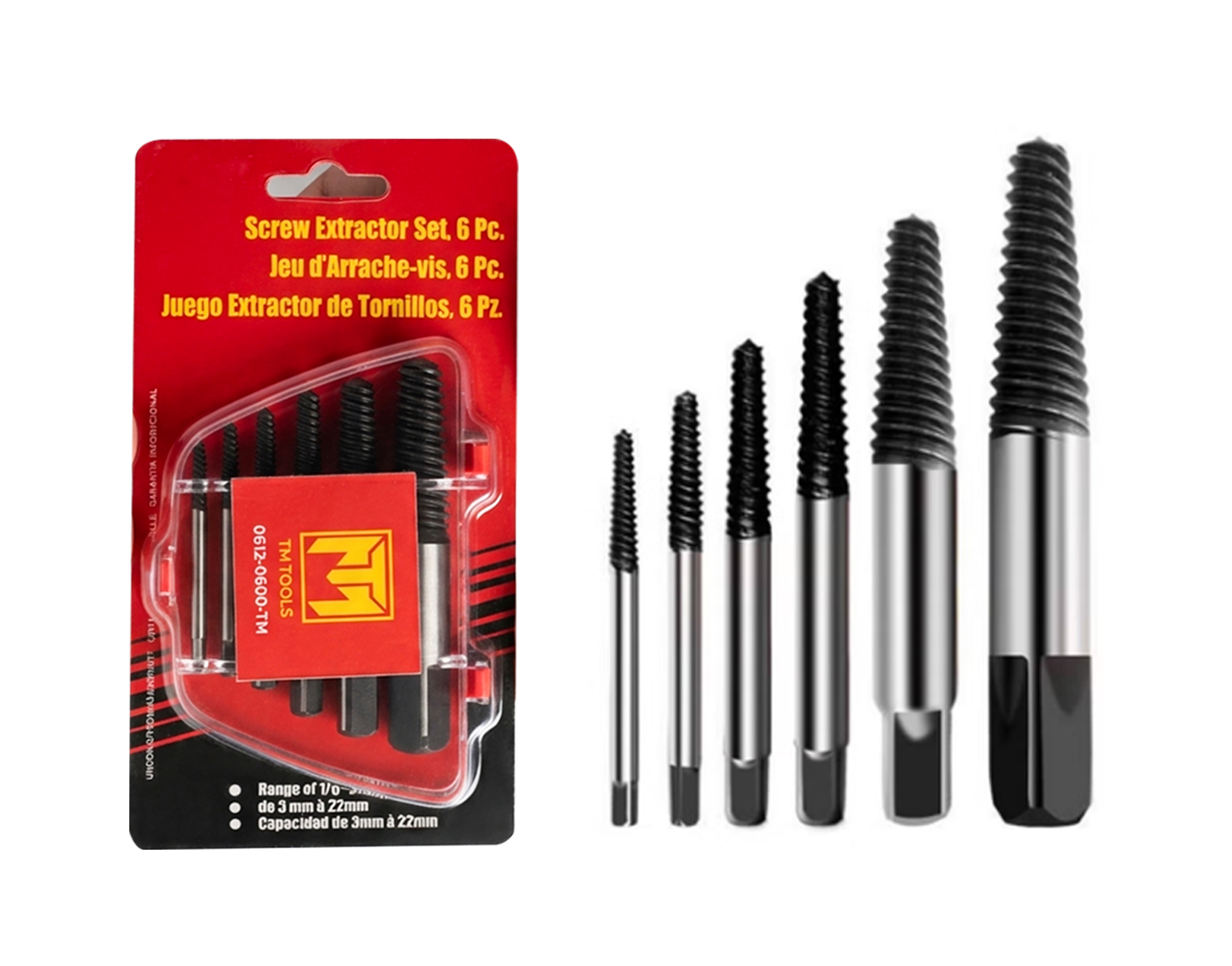 SCREW EXTRACTOR SET 6PCS TMT image 2