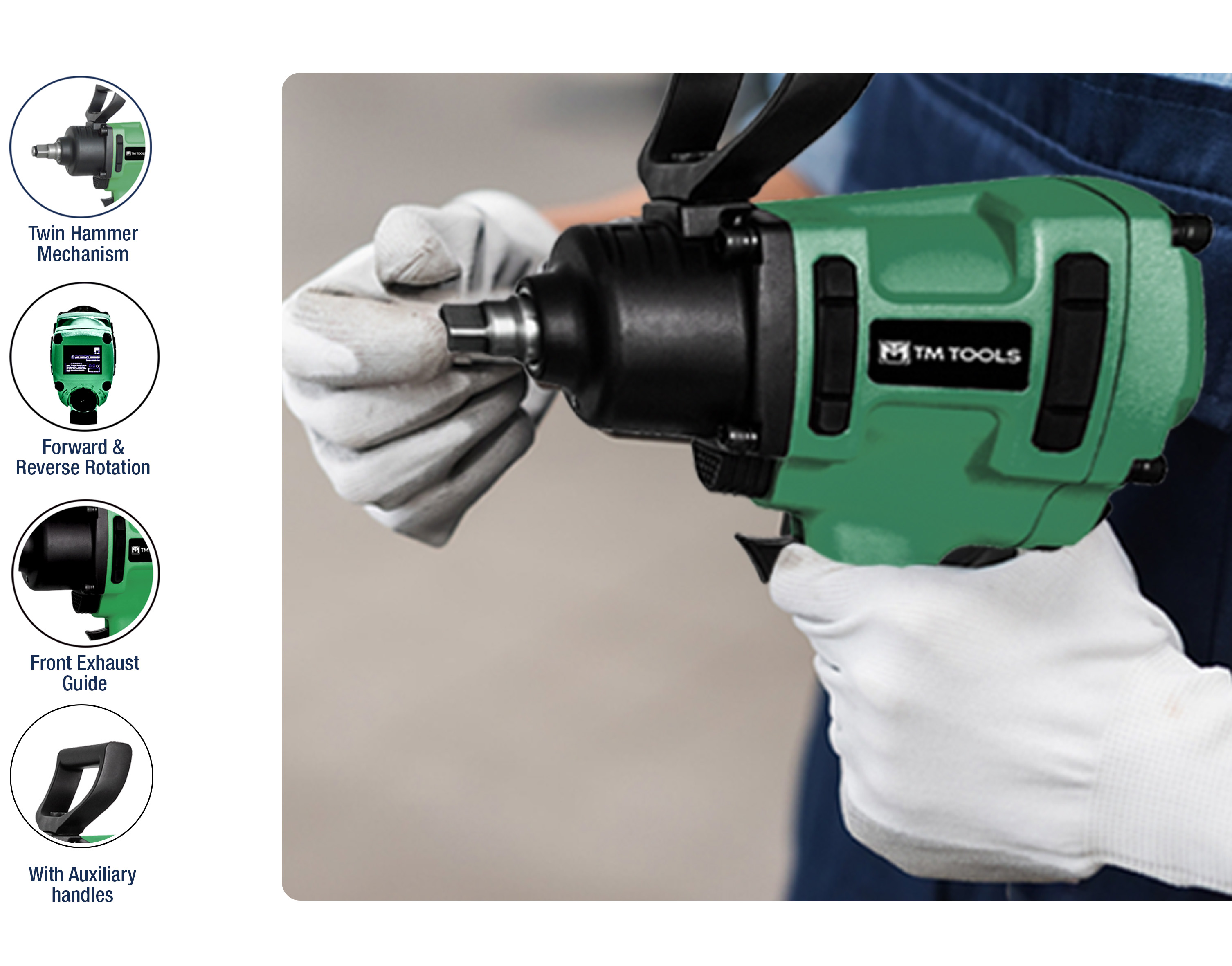 TMT AIR IMPACT WRENCH 1" DRIVE image 2